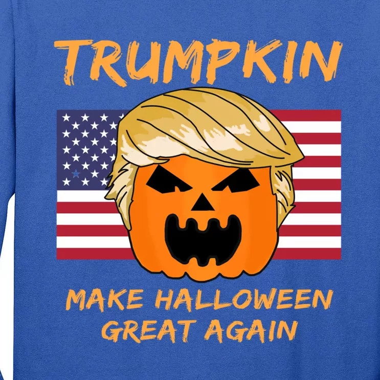 Trump Make Halloween Great Again Trumpkin Gift Tall Long Sleeve T-Shirt