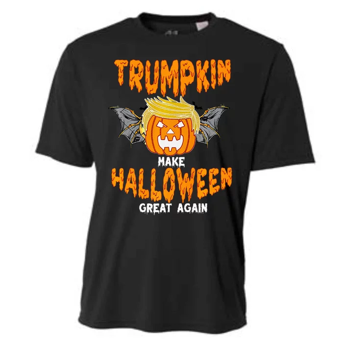 Trumpkin Make Halloween Great Again Funny Trump Halloween Ar Premium Cooling Performance Crew T-Shirt