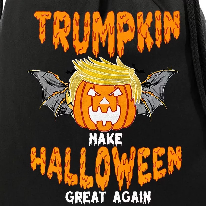 Trumpkin Make Halloween Great Again Funny Trump Halloween Ar Premium Drawstring Bag