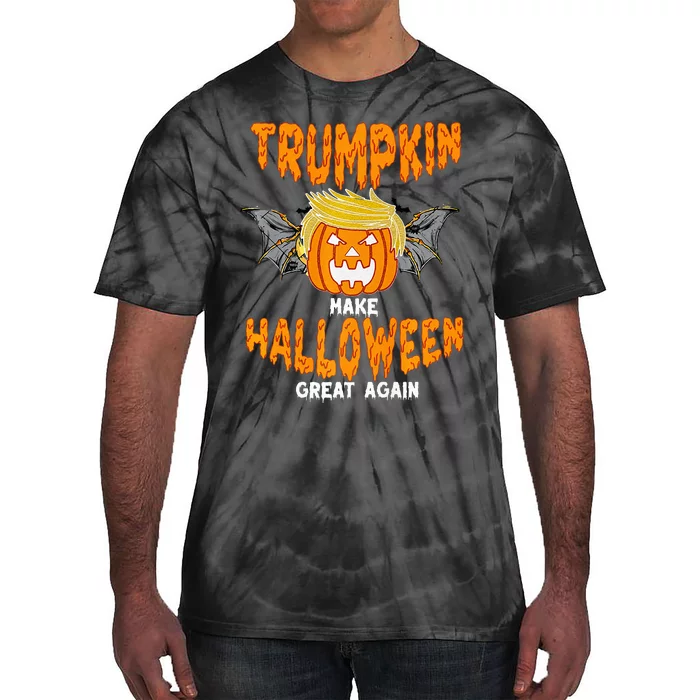 Trumpkin Make Halloween Great Again Funny Trump Halloween Ar Premium Tie-Dye T-Shirt