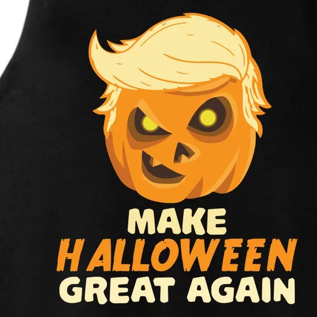 Trumpkin Make Halloween Great Again Ladies Tri-Blend Wicking Tank