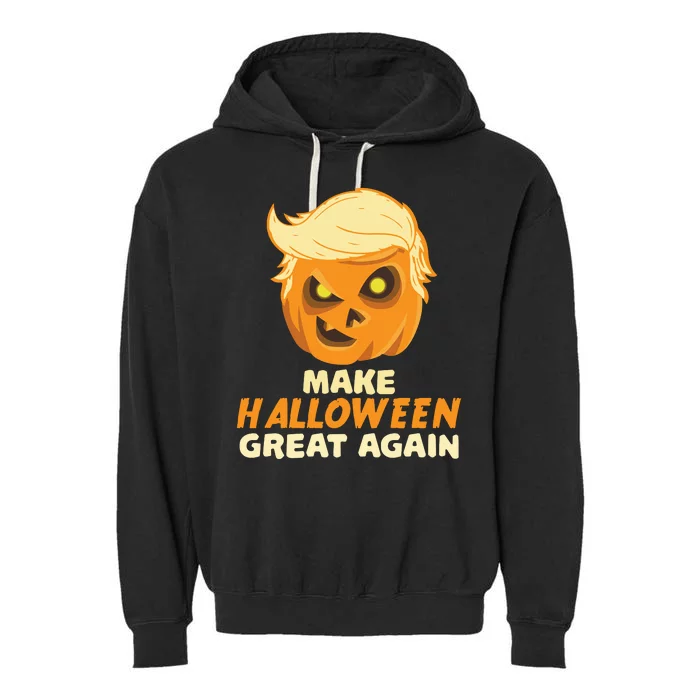 Trumpkin Make Halloween Great Again Garment-Dyed Fleece Hoodie