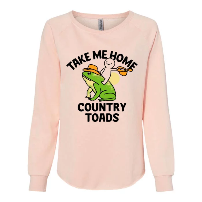 Take Me Home Country Toads Womens California Wash Sweatshirt