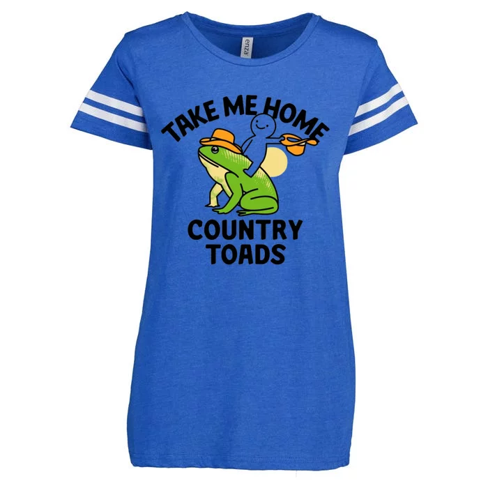 Take Me Home Country Toads Enza Ladies Jersey Football T-Shirt