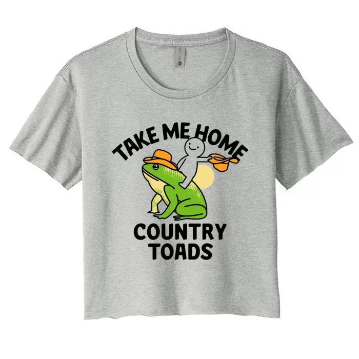 Take Me Home Country Toads Women's Crop Top Tee