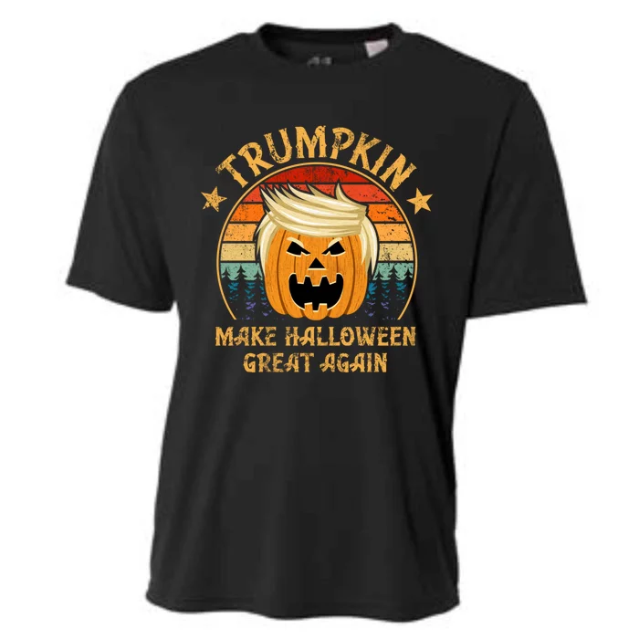 Trumpkin Make Halloween Great Again Vintage Retro Gift Cooling Performance Crew T-Shirt