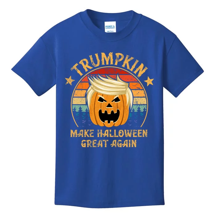 Trumpkin Make Halloween Great Again Vintage Retro Gift Kids T-Shirt