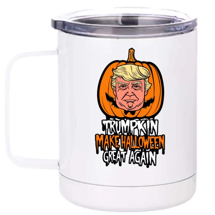 Trumpkin Make Halloween Great Again Front & Back 12oz Stainless Steel Tumbler Cup