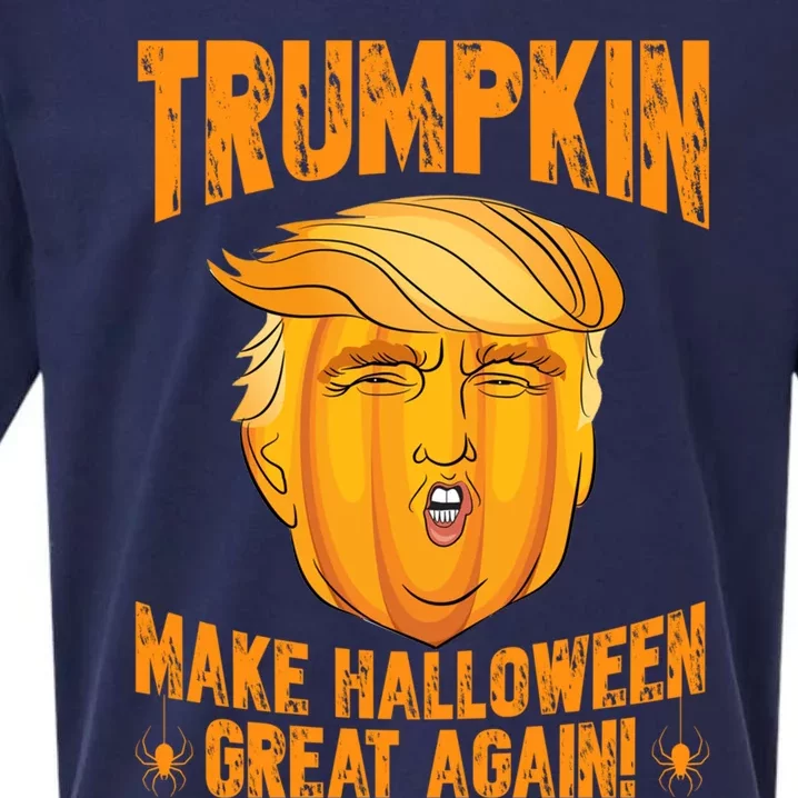 Trumpkin Make Halloween Great Again Halloween Trump Cute Gift Sueded Cloud Jersey T-Shirt