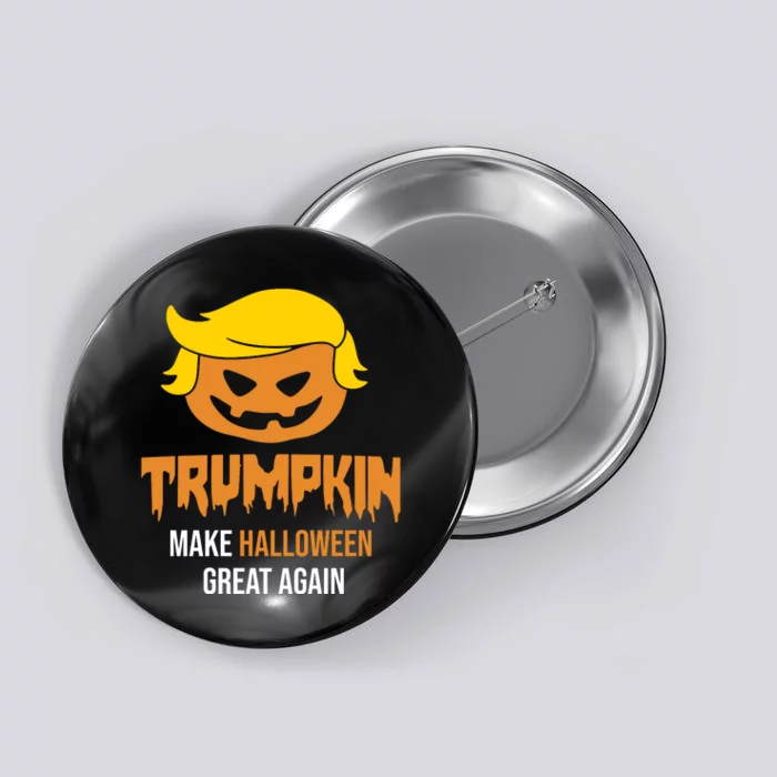 Trumpkin Make Halloween Great Again Funny Pro Trump Button