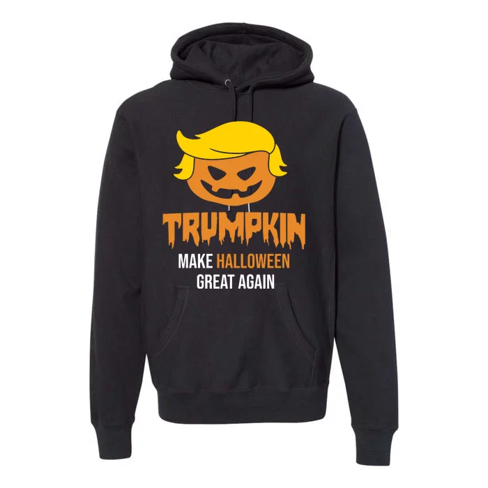 Trumpkin Make Halloween Great Again Funny Pro Trump Premium Hoodie