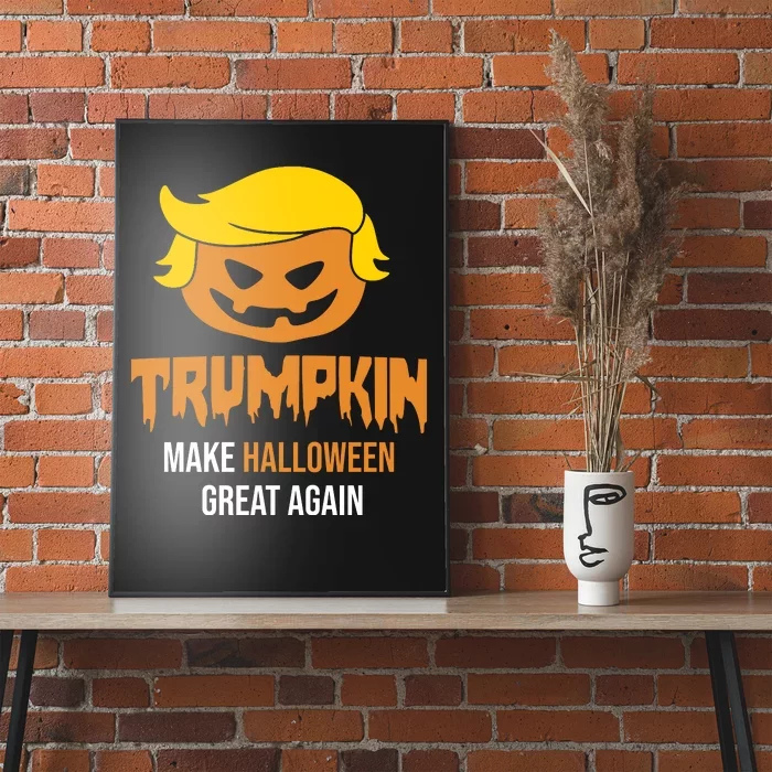 Trumpkin Make Halloween Great Again Funny Pro Trump Poster