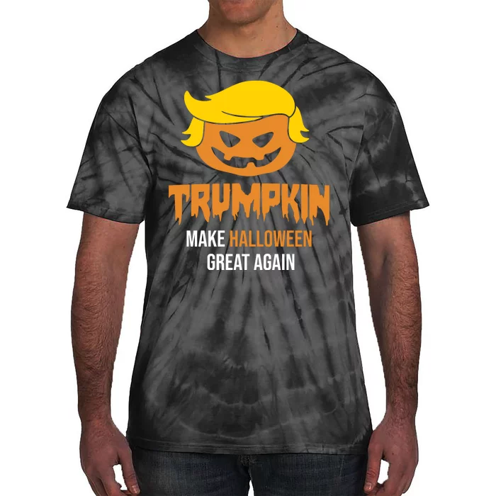 Trumpkin Make Halloween Great Again Funny Pro Trump Tie-Dye T-Shirt