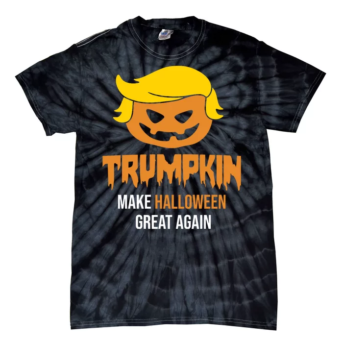 Trumpkin Make Halloween Great Again Funny Pro Trump Tie-Dye T-Shirt