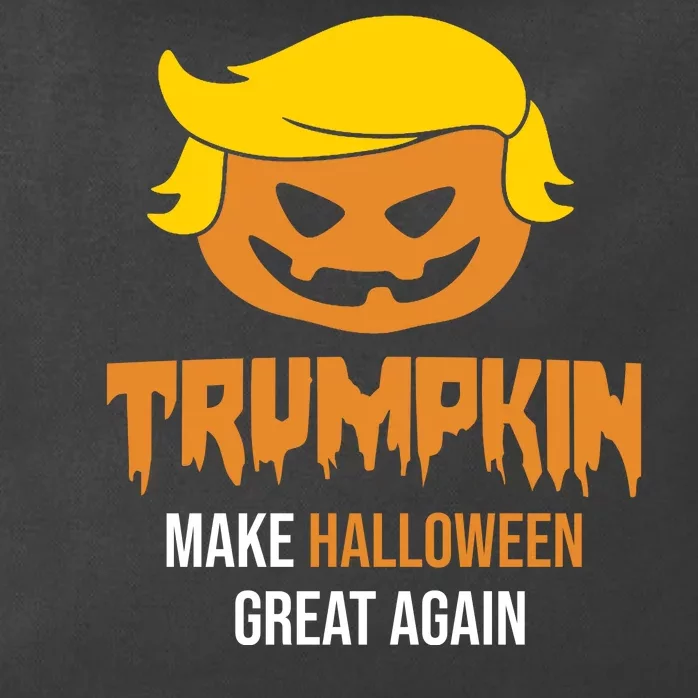 Trumpkin Make Halloween Great Again Funny Pro Trump Zip Tote Bag