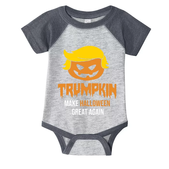 Trumpkin Make Halloween Great Again Funny Pro Trump Infant Baby Jersey Bodysuit