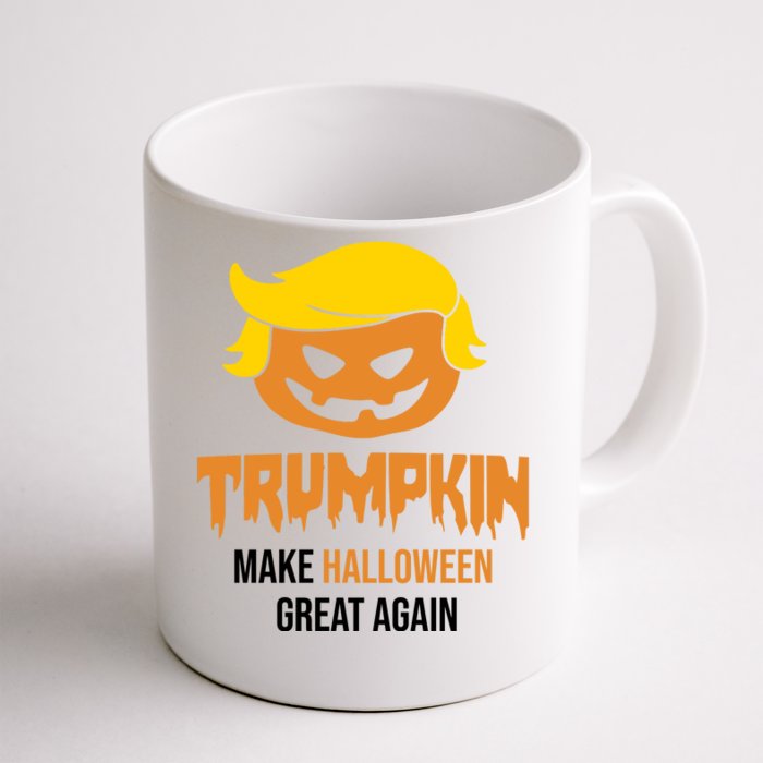 Trumpkin Make Halloween Great Again Funny Pro Trump Front & Back Coffee Mug