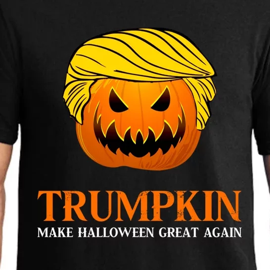 Trumpkin Make Halloween Great Again Pumpkin Gift Pajama Set