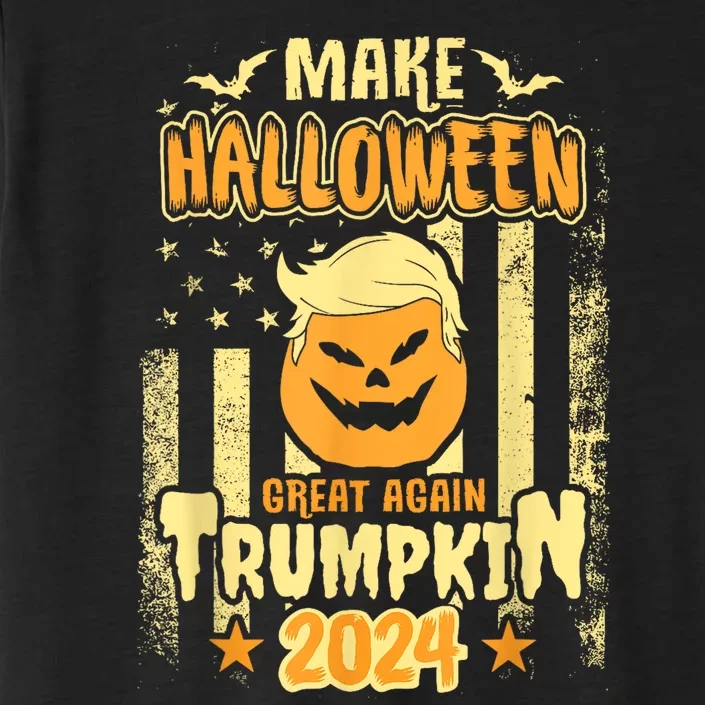 Trumpkin Make Halloween Great Again Funny Pumpkin Trump 2024 ChromaSoft Performance T-Shirt