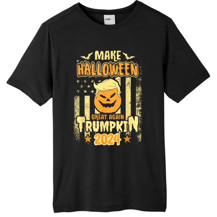 Trumpkin Make Halloween Great Again Funny Pumpkin Trump 2024 ChromaSoft Performance T-Shirt