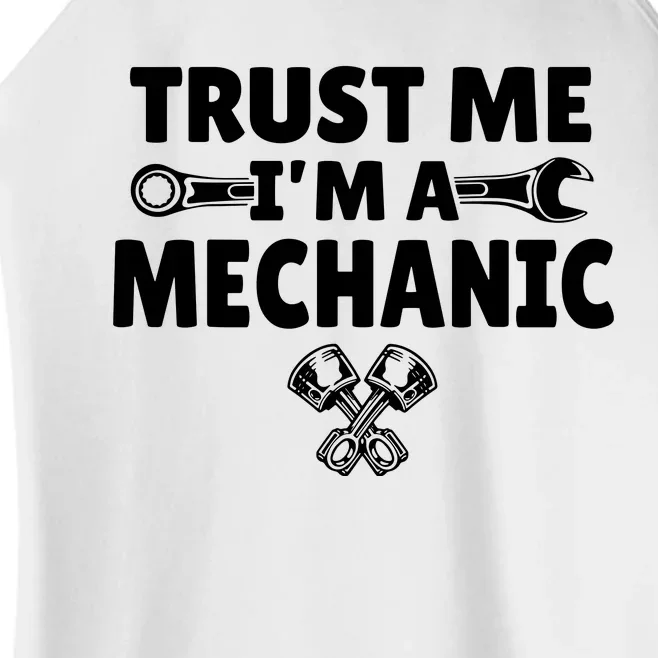 Trust Me I'm A Bike Mechanic Women’s Perfect Tri Rocker Tank