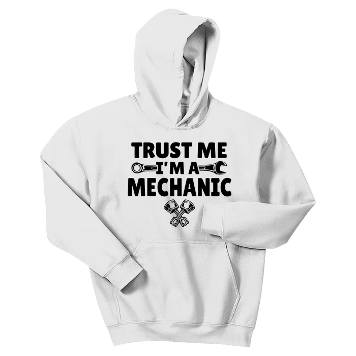 Trust Me I'm A Bike Mechanic Kids Hoodie