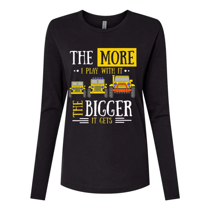 The More I Play With It The Bigger It Gets Off Roader Gift Womens Cotton Relaxed Long Sleeve T-Shirt