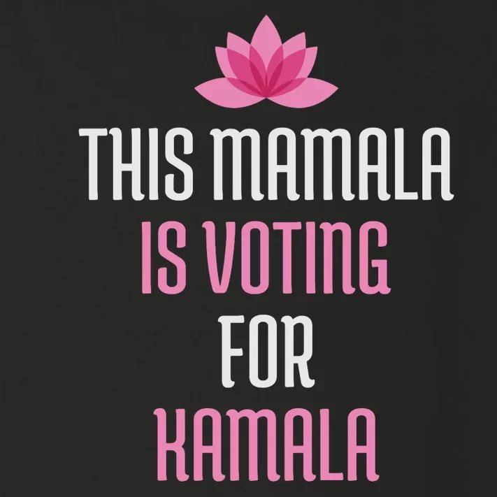 This Mamala Is Voting For Kamala Harris 2024 Lotus Flower Toddler Long Sleeve Shirt