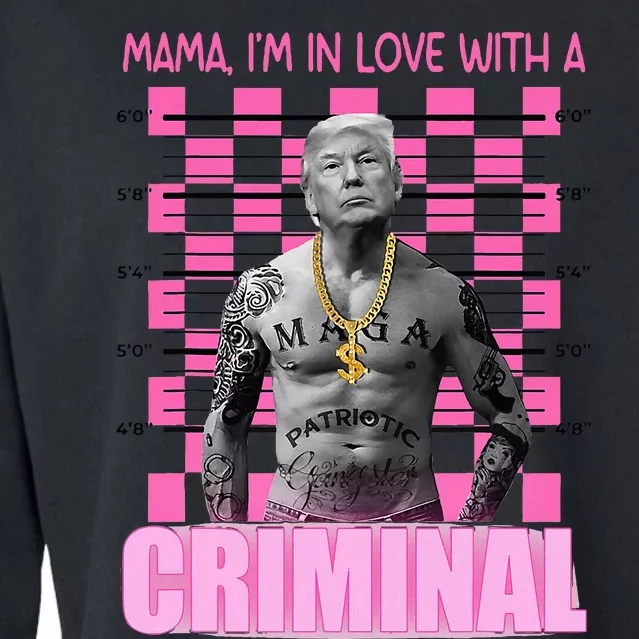 Trump Mama IM In Love With A Criminal Cropped Pullover Crew