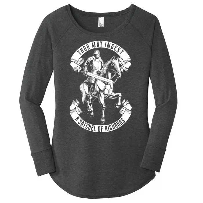 Thou May Ingest A Satchel Of Richards Women's Perfect Tri Tunic Long Sleeve Shirt