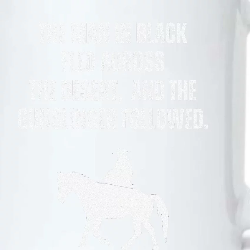 The Man In Black Fled Across The Desert And The Gunslinger Black Color Changing Mug