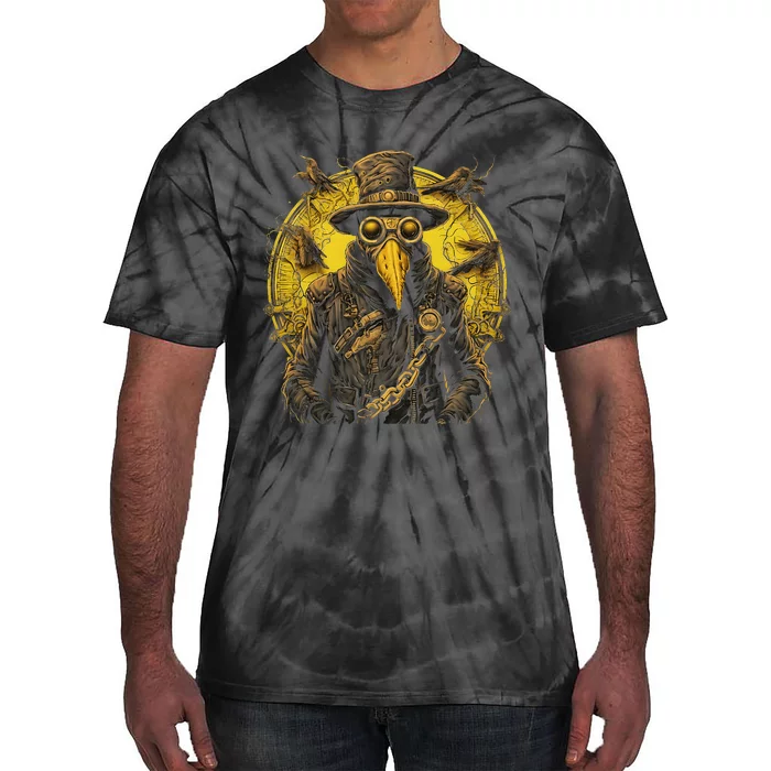 Trust Me IM A Doctor Gothic Plague Doctor Steampunk Style Tie-Dye T-Shirt