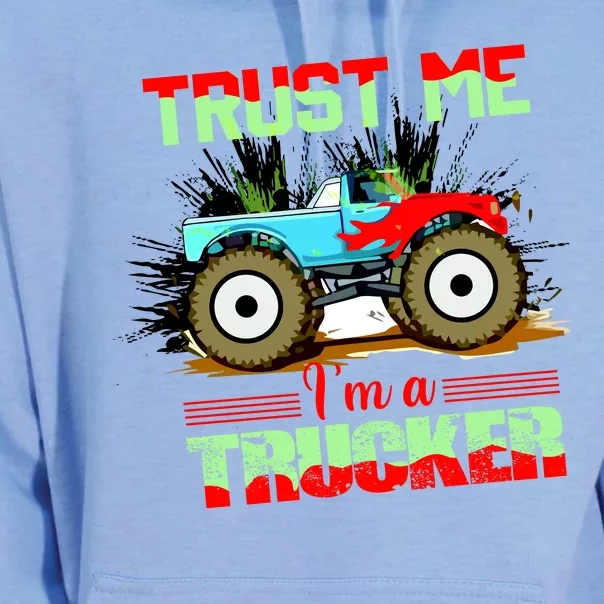 Trust Me I'm A Trucker Monster Truck Unisex Surf Hoodie