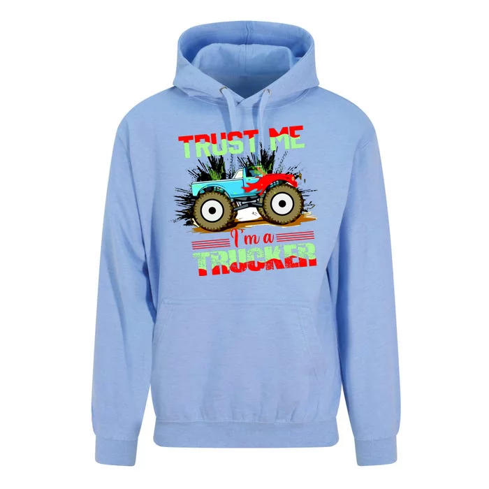 Trust Me I'm A Trucker Monster Truck Unisex Surf Hoodie