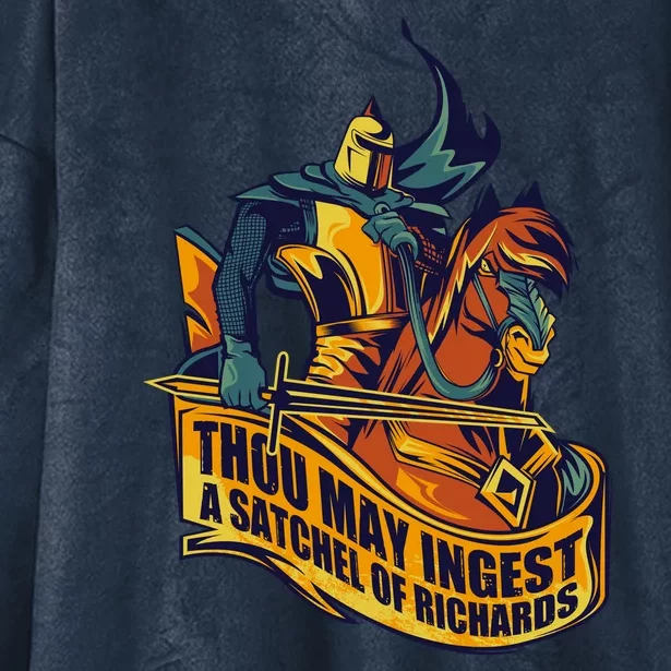 Thou May Ingest A Satchel Of Richards Hooded Wearable Blanket