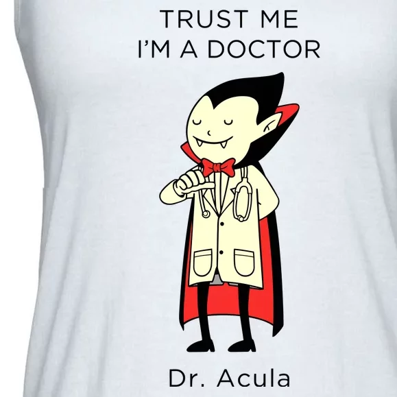 TRUST ME Im A Doctor Dracula Halloween Ladies Essential Flowy Tank