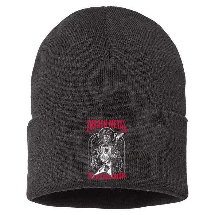 Thrash Metal Is My Religion Sustainable Knit Beanie