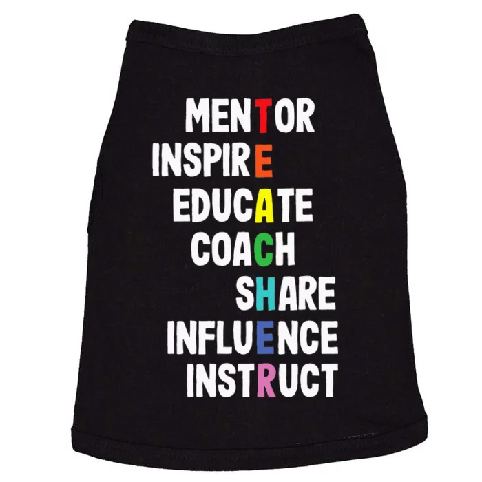 Teacher Mentor Inspire Doggie Tank