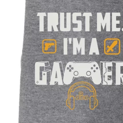 Trust Me Im A Gamer Funny Gaming Gift Doggie 3-End Fleece Hoodie