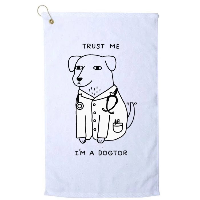 Trust Me IM A Dogtor Platinum Collection Golf Towel