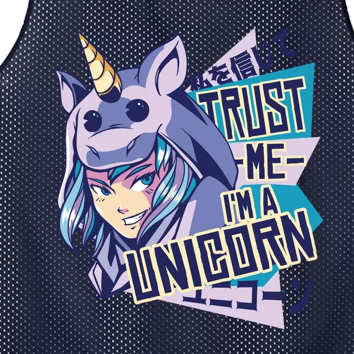 Trust Me I Am A Unicorn Mesh Reversible Basketball Jersey Tank