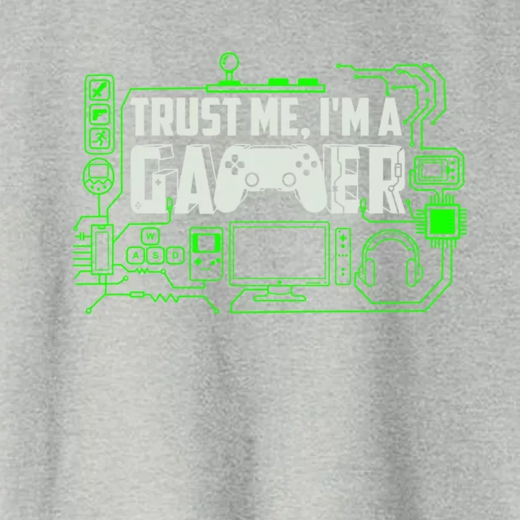 Trust Me Im A Gamer Gift Women's Crop Top Tee