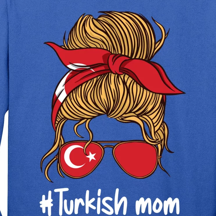 Turkish Mom International Turkey Flag Mothers Day  Gift Tall Long Sleeve T-Shirt