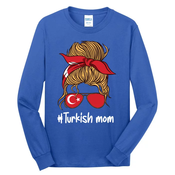 Turkish Mom International Turkey Flag Mothers Day  Gift Tall Long Sleeve T-Shirt