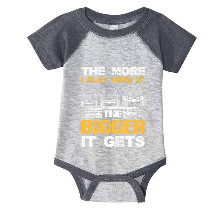 The More I Play With It The Bigger It Gets Men Infant Baby Jersey Bodysuit