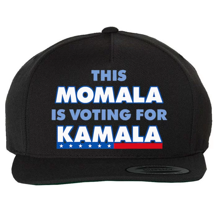 This Momala Is Voting For Kamala Wool Snapback Cap