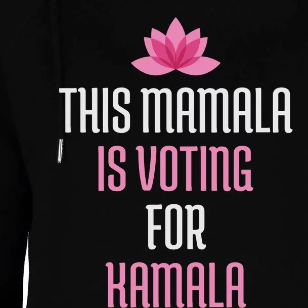 This Mamala Is Voting For Kamala Harris 2024 Lotus Flower Womens Funnel Neck Pullover Hood