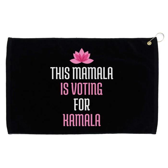 This Mamala Is Voting For Kamala Harris 2024 Lotus Flower Grommeted Golf Towel