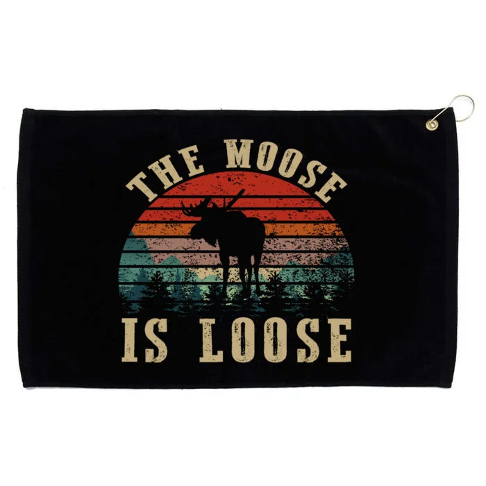 The Moose Is Loose Grommeted Golf Towel