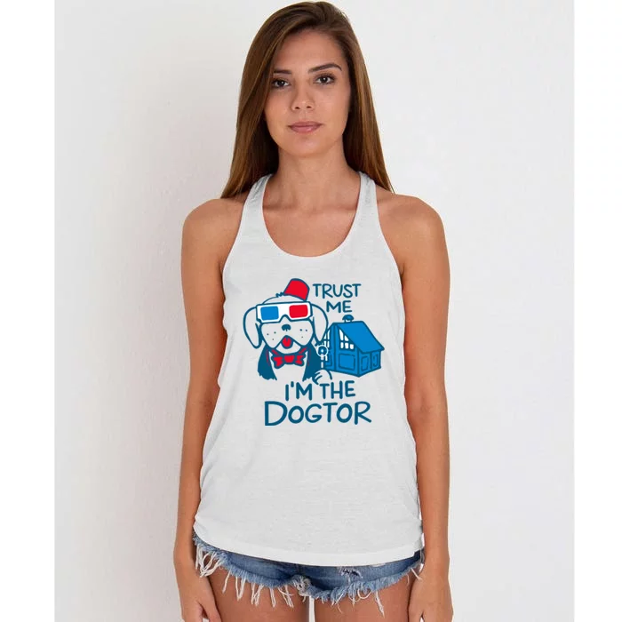 Trust Me I’m A Dogtor Havanese Lover Women's Knotted Racerback Tank